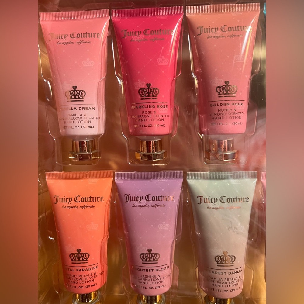 Juicy Couture Los Angeles NWT Assortment of 12 Mini Hand lotion Collection Set - Picture 2 of 12
